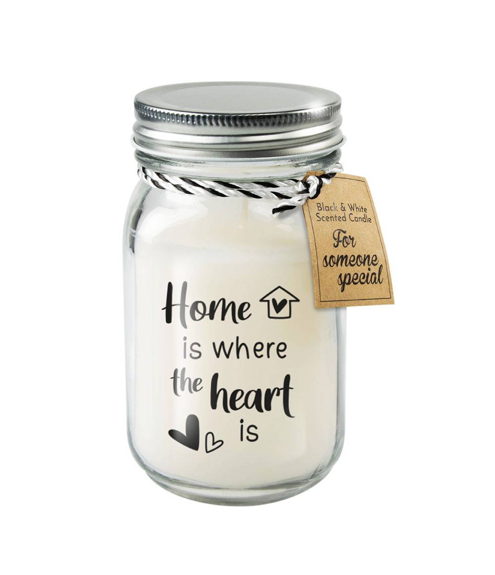 Scented Candle Home where Haert is