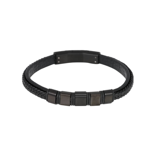 Merk: iXXXi Men
Kleur: Zwart
Type: Armband
Materiaal: Edelstaal 
Materiaal Armband: Leer. Levertijd 3 a 4 werkdagen.
Garantie: 6 maanden