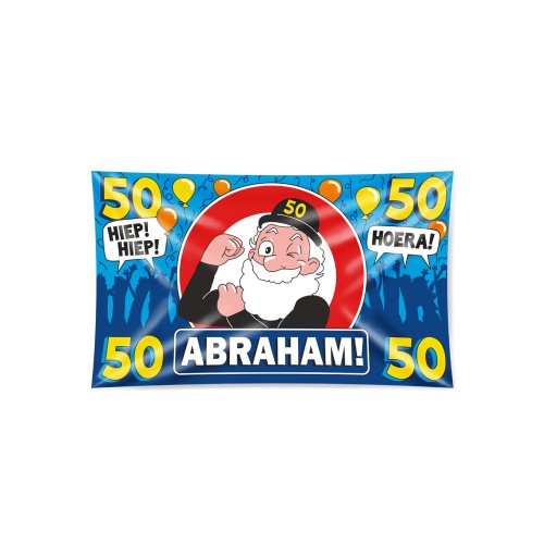 Gevelvlag XXL Abraham 50 jaar