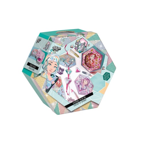 Ga heerlijk aan de slag met dit leuke diamond paint knutselsetje van Totum. Versier je kaarten met de gekleurde strassteentjes, glitterpoeders en lintjes om er een mooi kunstwerkje van te maken.