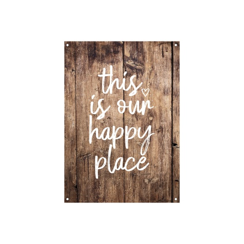 By Romi Tuinposter Happy Place 30X40 cm